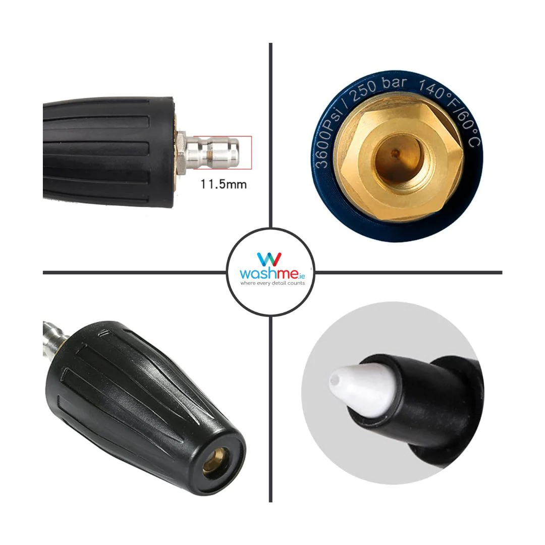 360° Rotating Turbo Nozzle with 1/4” Quick Release - Image 3