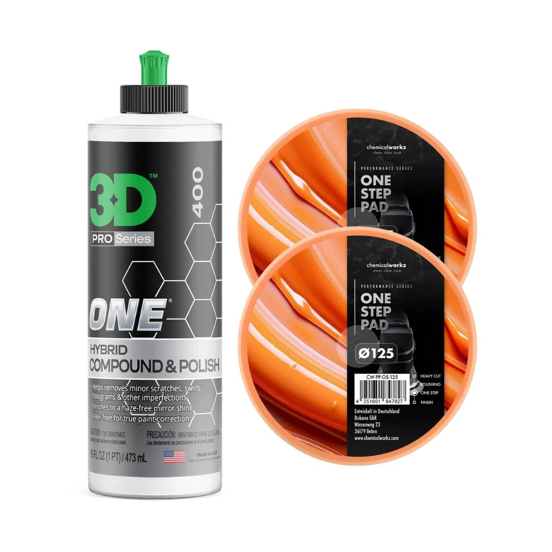 3D ONE Compound Kit – Scratch & Swirl Remover with Pads
