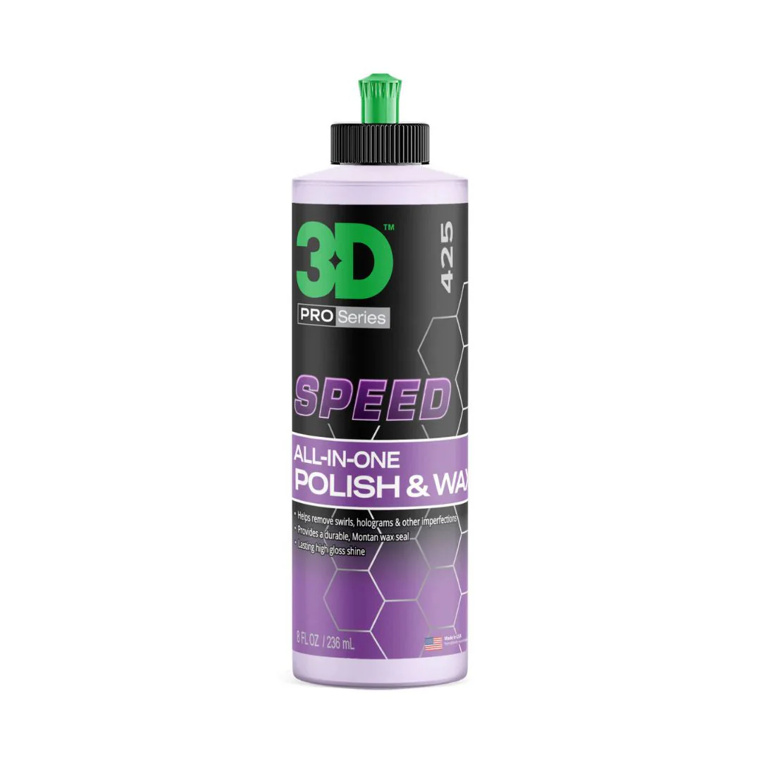 3D SPEED - All In One Compound and Wax 8oz (236ml)