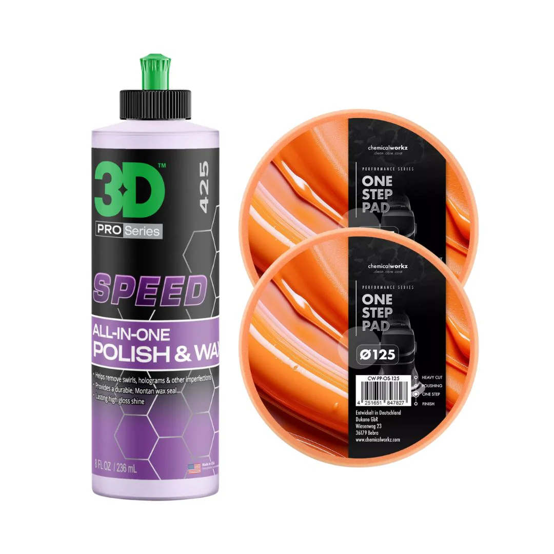 3D SPEED All-In-One Compound & Wax Kit - Polish & Protect