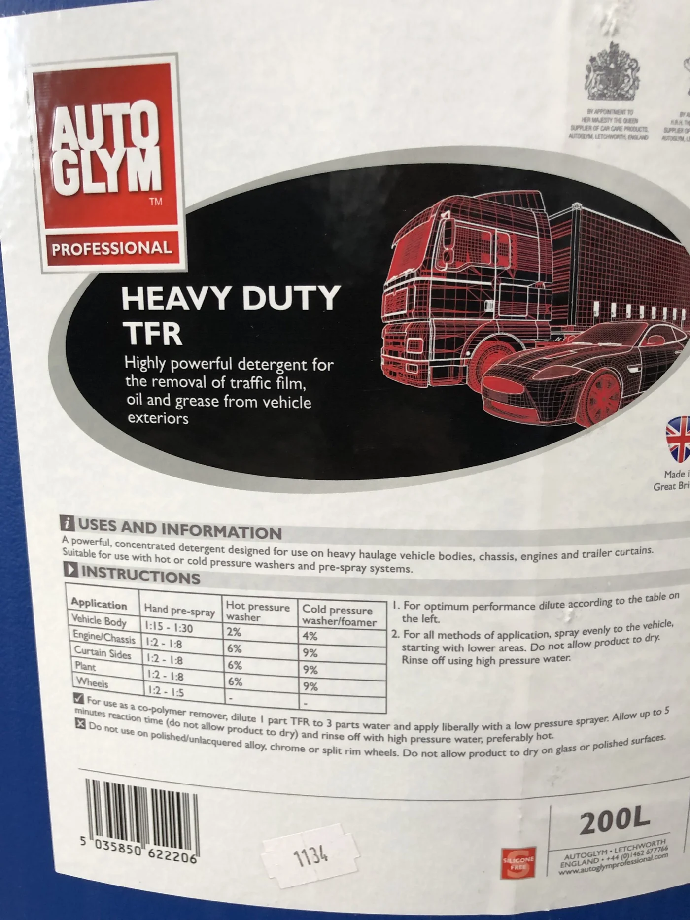 Autoglym Professional Heavy Duty TFR 200L - Image 6