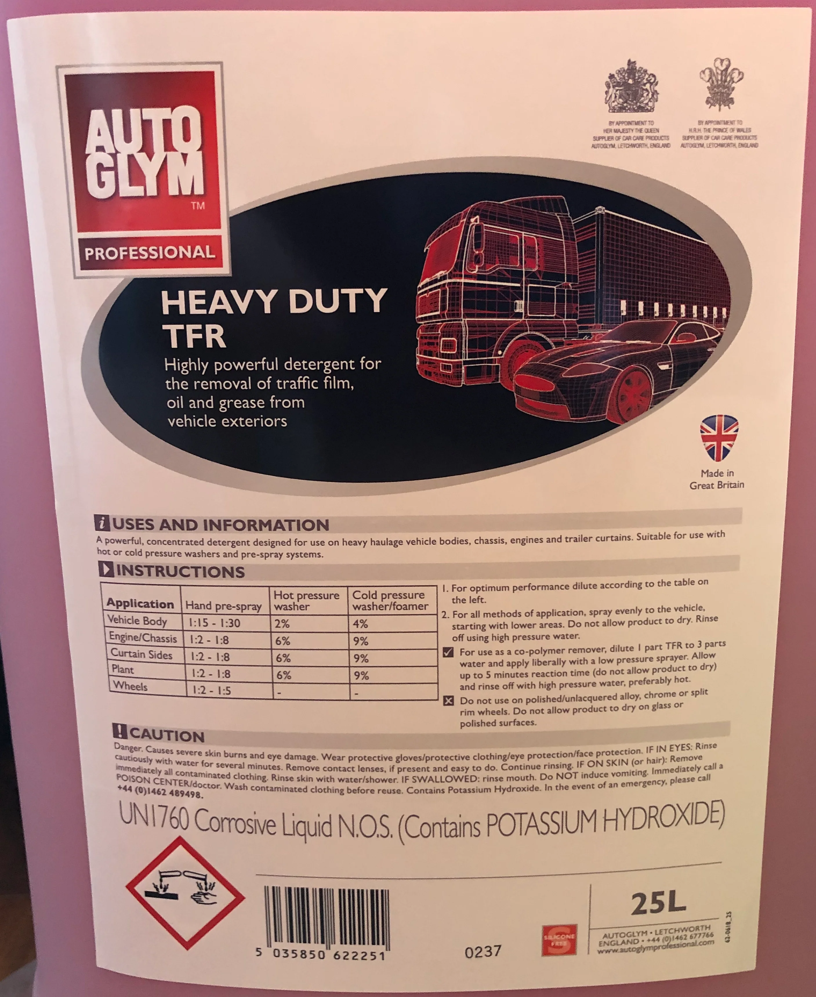 Autoglym Professional Heavy Duty TFR 25L - Image 5