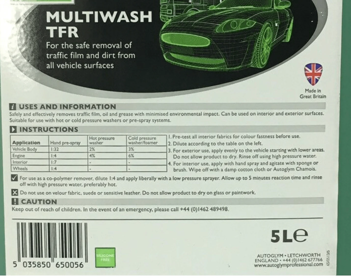 Autoglym Professional Multiwash TFR 5L - Image 5