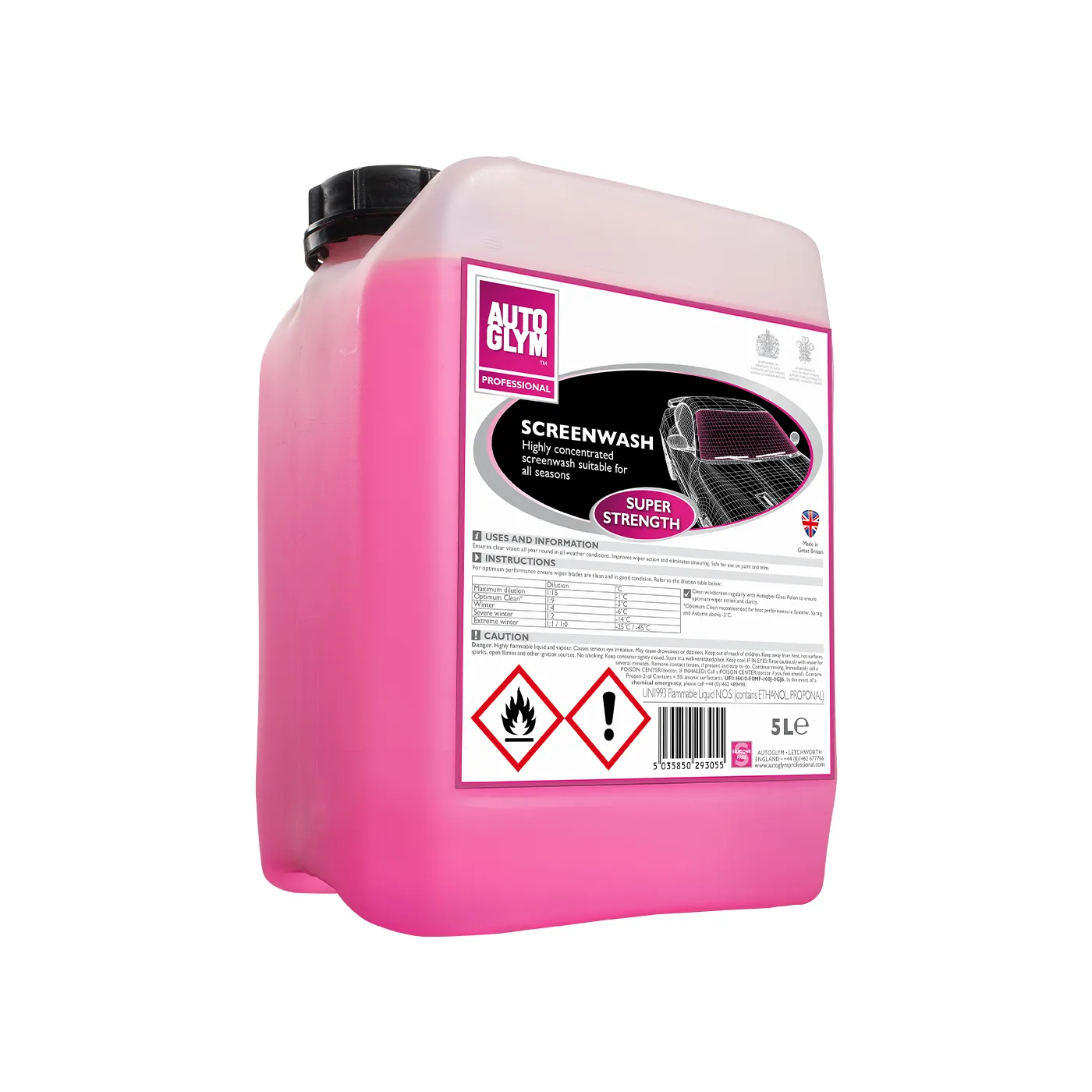 Autoglym Professional Screenwash (Super Strength) 5L