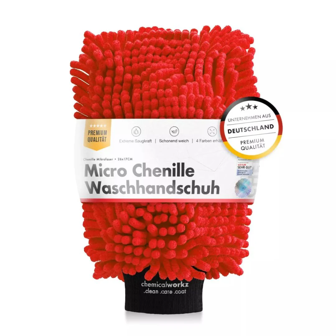 Chemicalworkz Chenille Wash Mitt - Red