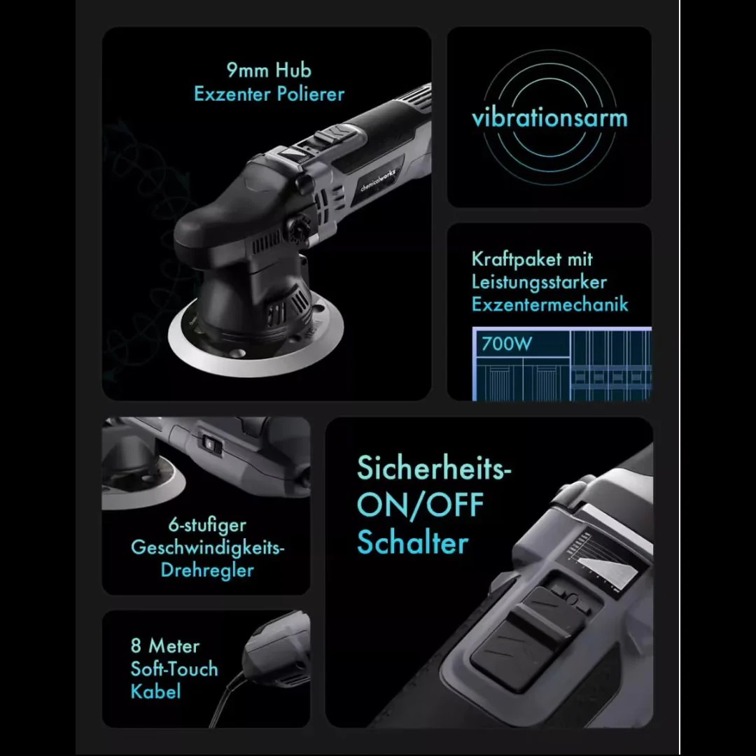 Chemicalworkz DA9 - 9mm Orbit Dual Action Polisher - Image 4