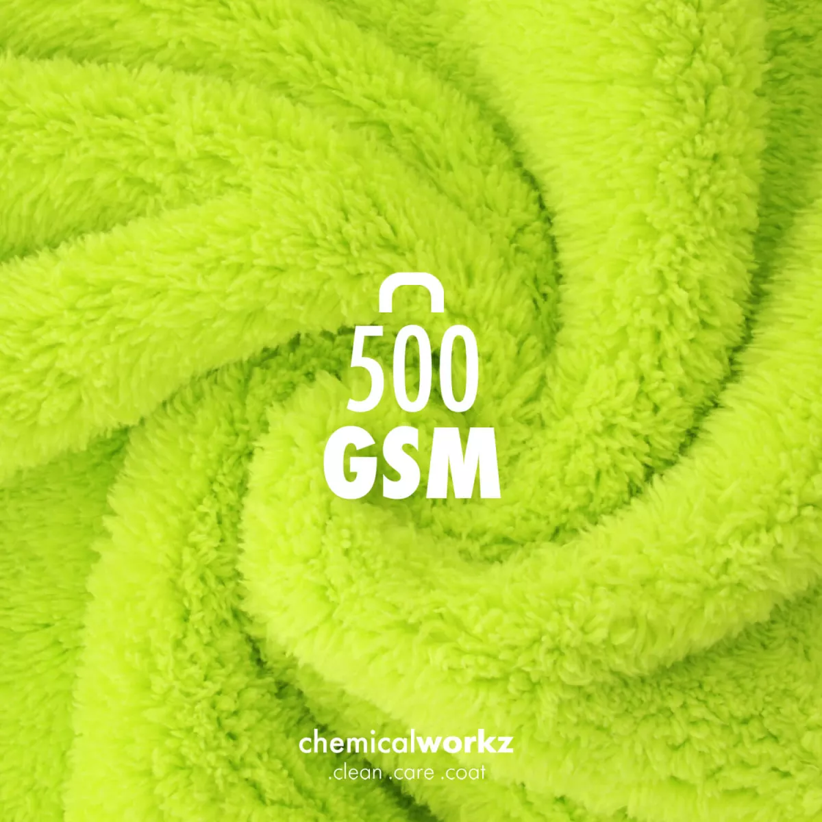 Chemicalworkz Edgeless Soft Touch Towel 500gsm - Green - Image 4