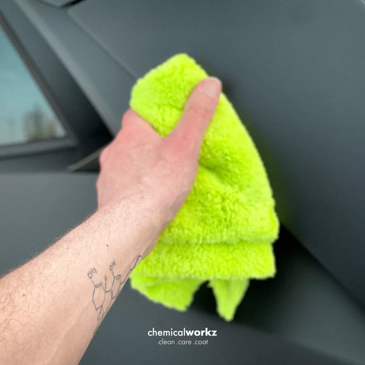 Chemicalworkz Edgeless Soft Touch Towel 500gsm - Green - Image 8