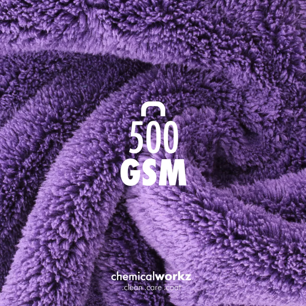 Chemicalworkz Edgeless Soft Touch Towel 500gsm - Purple - Image 3