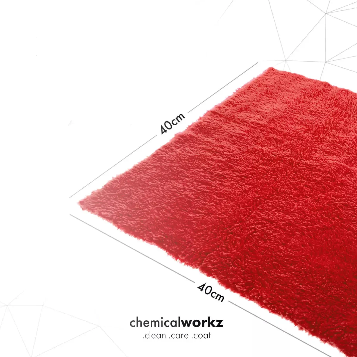 Chemicalworkz Edgeless Soft Touch Towel 500gsm - Red - Image 3