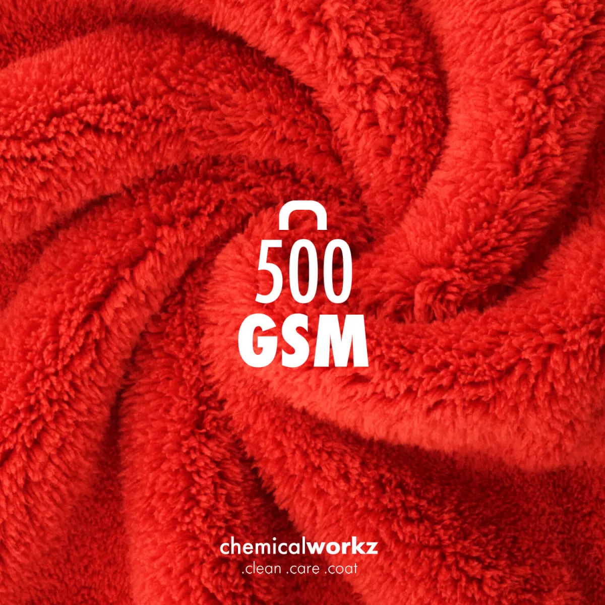 Chemicalworkz Edgeless Soft Touch Towel 500gsm - Red - Image 5