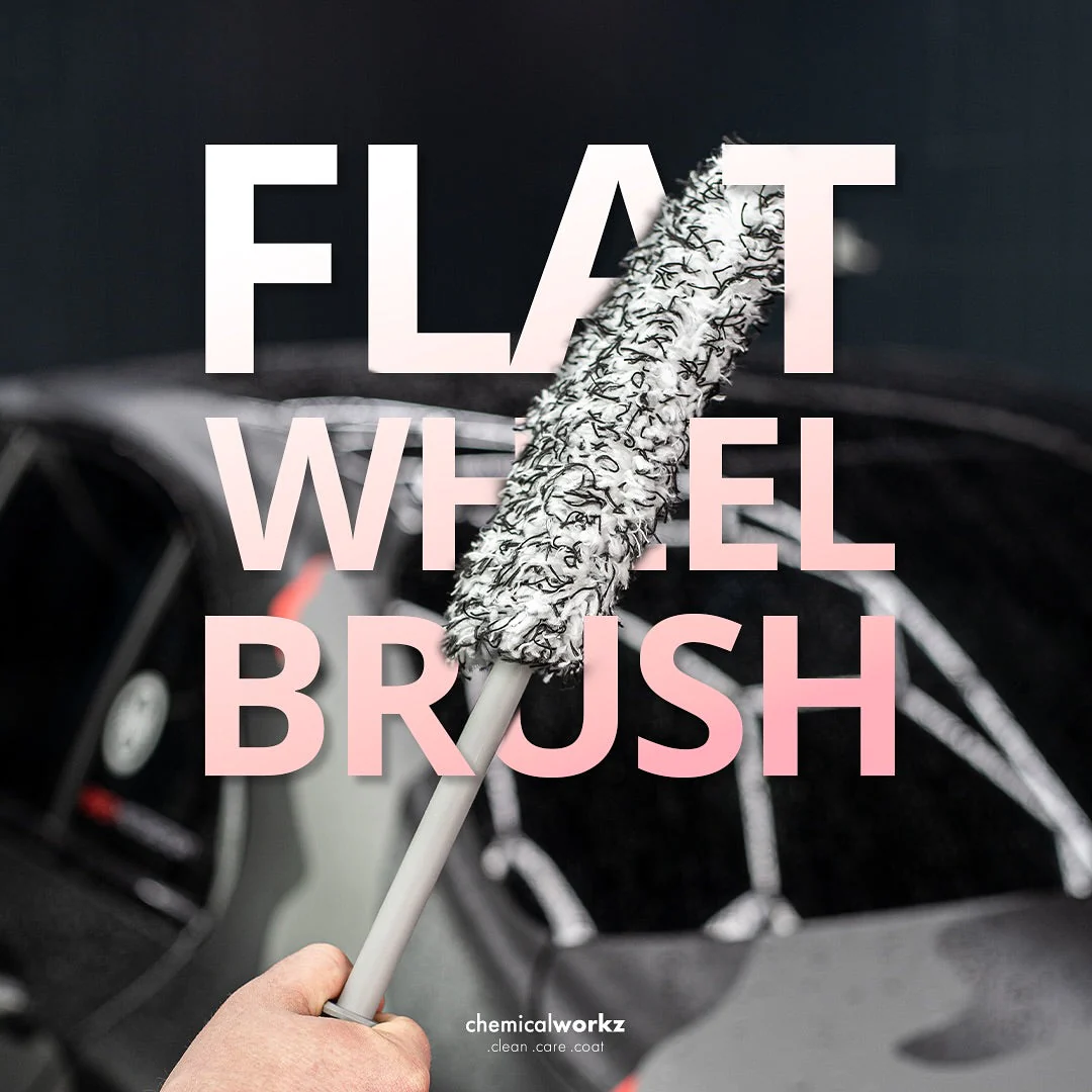 Chemicalworkz Flat Microfibre Wheel Brush with Washable Cover - Image 2