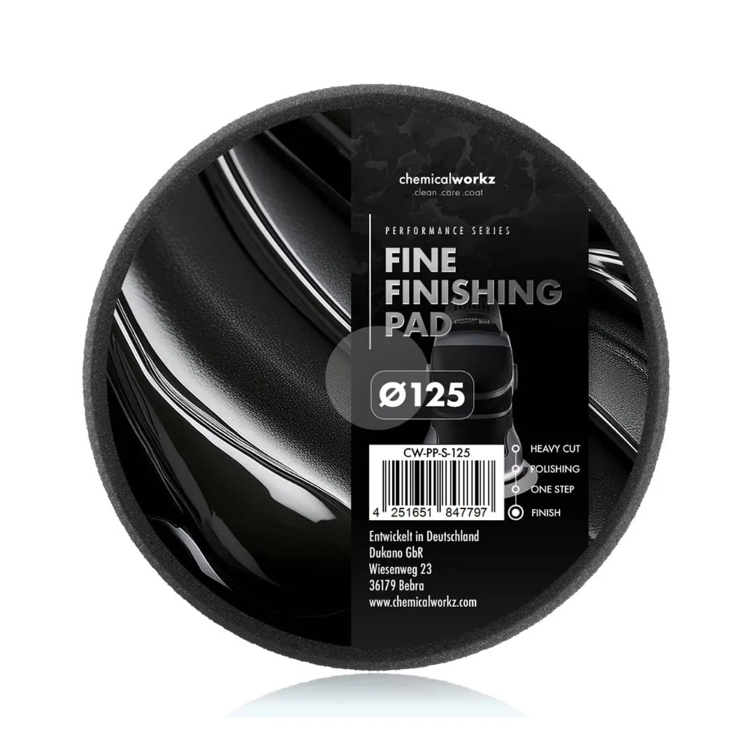 Chemicalworkz Polishing Pad 125 mm (5") - Fine Finishing Black