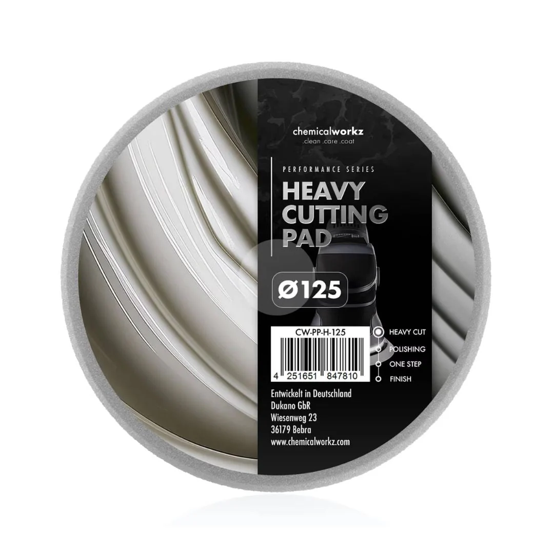 Chemicalworkz Polishing Pad 125 mm (5") - Heavy Cut Grey