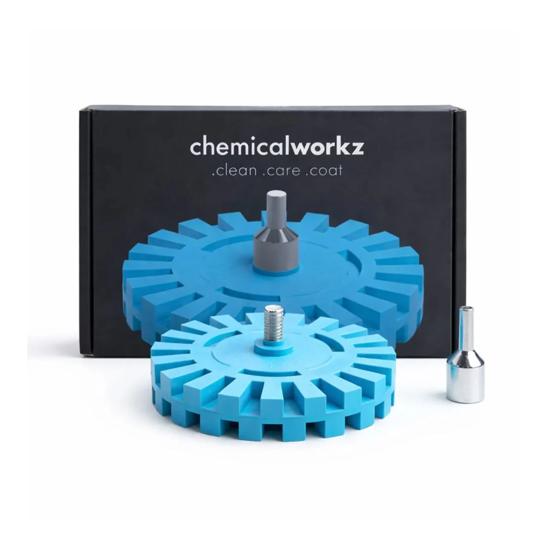 Chemicalworkz Toffee Wheel Glue and Sticker Removal Disc with Adapter