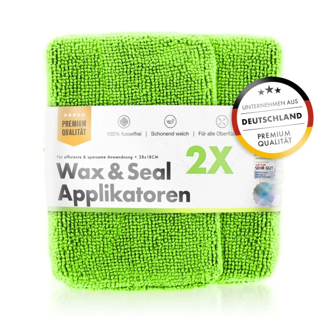 Chemicalworkz Wax, Sealant and Ceramic Coating Applicator Green - 2 Pack