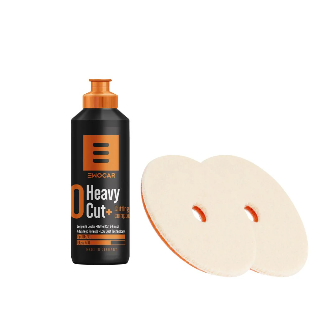 EWOCAR Heavy Cut+ with Wool Pad Bundle