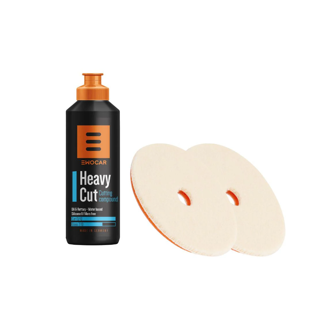 EWOCAR Heavy Cut with Wool Pad Bundle