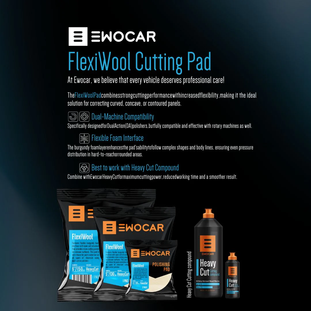 EWOCAR Polishing Pad Flexi Wool 2" - Cut - Image 2
