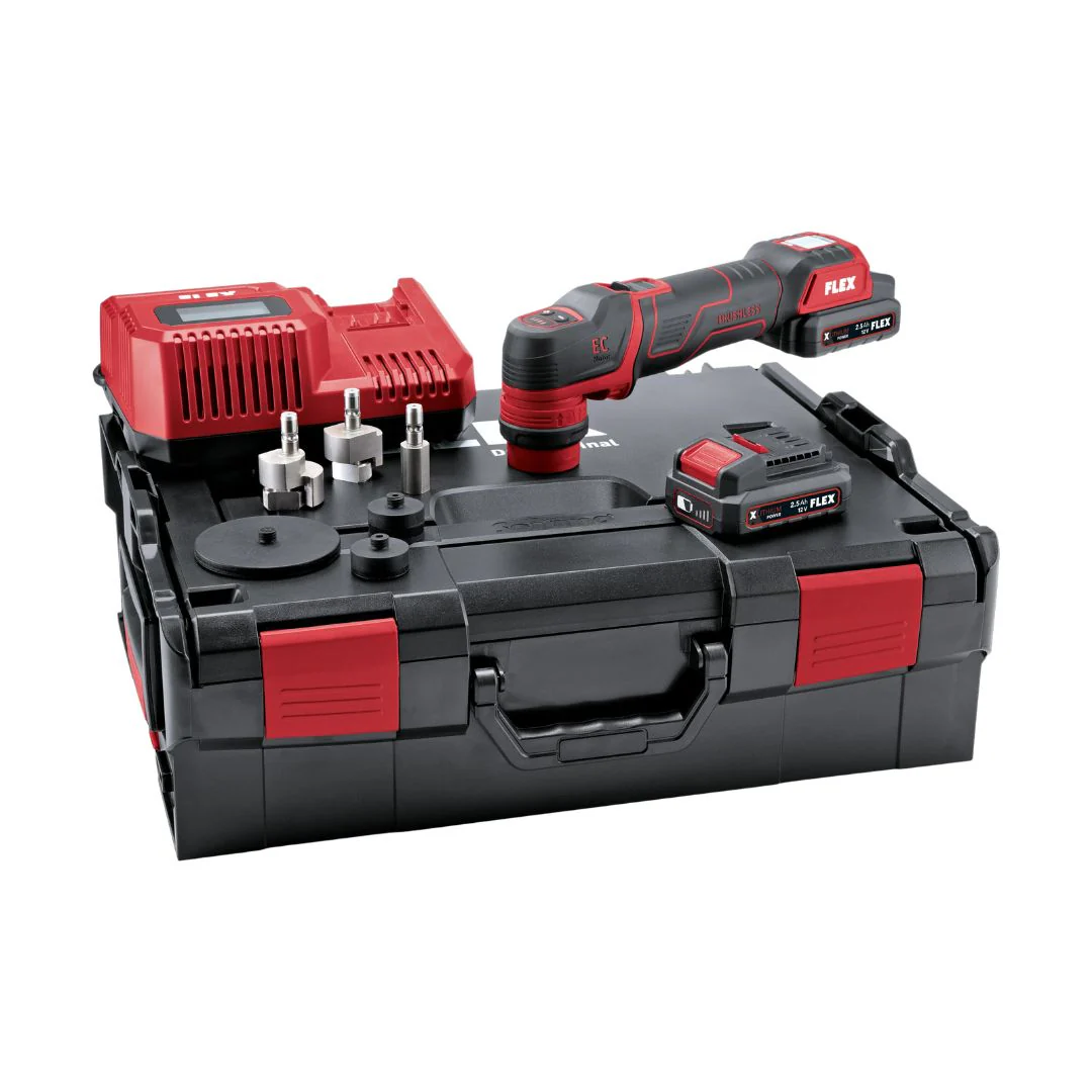 Flex PXE 80 Mini Cordless Polisher Kit (New 2025 12V Version)