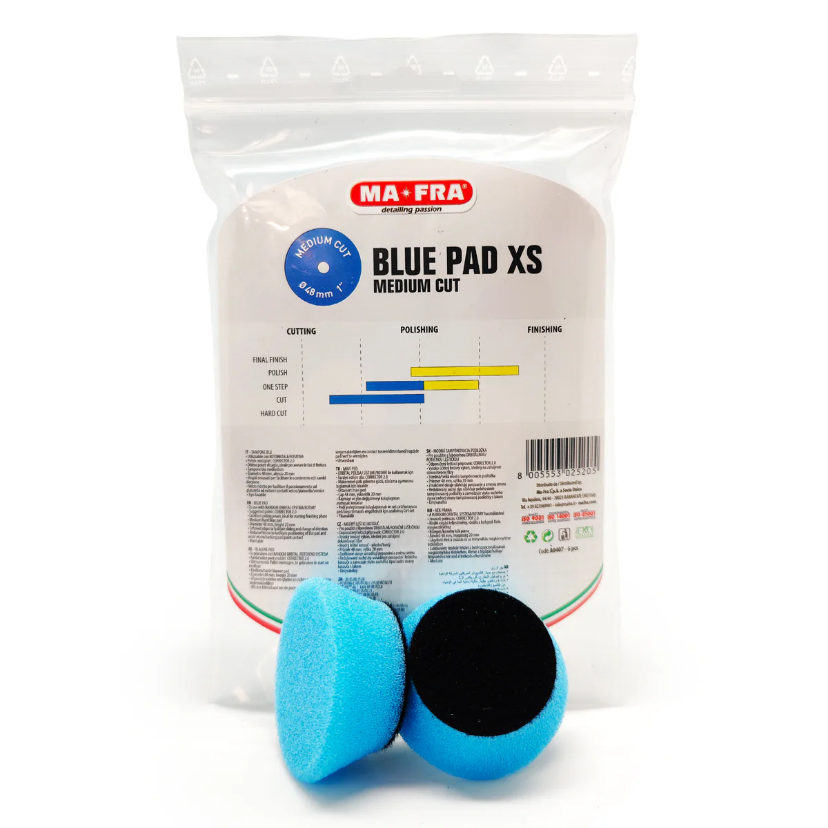 Labocosmetica 6x Blue Pad 1" - Medium Cut