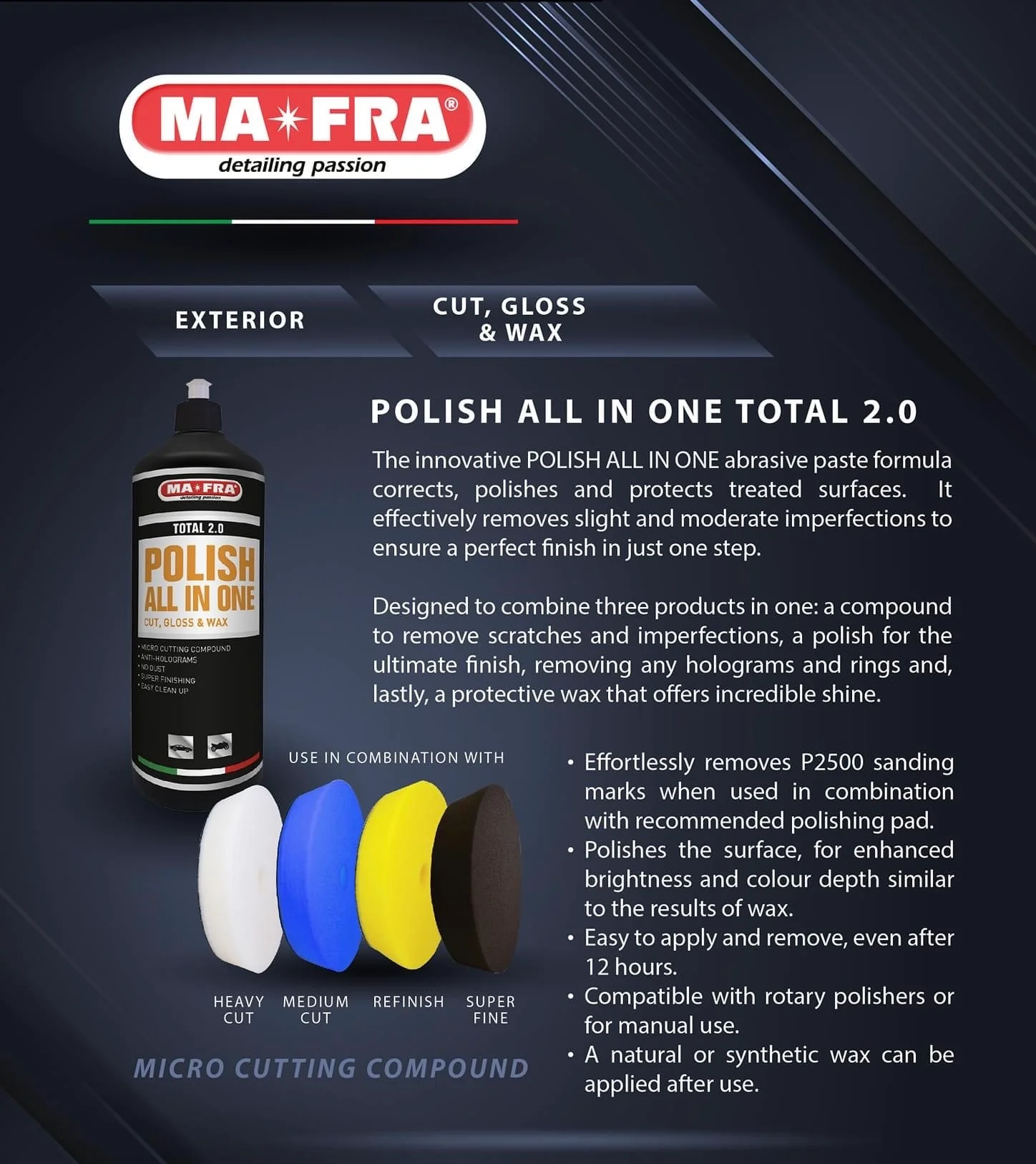 MaFra Total 2.0 One Step & All In One Wax Polish 4500ml - Image 3