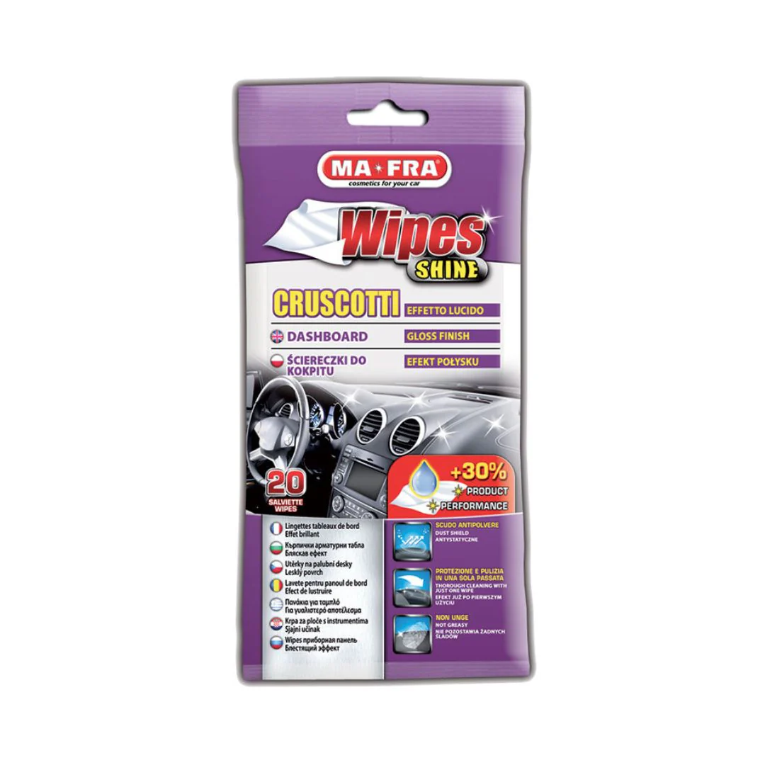 MaFra Dashboard Wipes Shine (20pcs) - Image 4