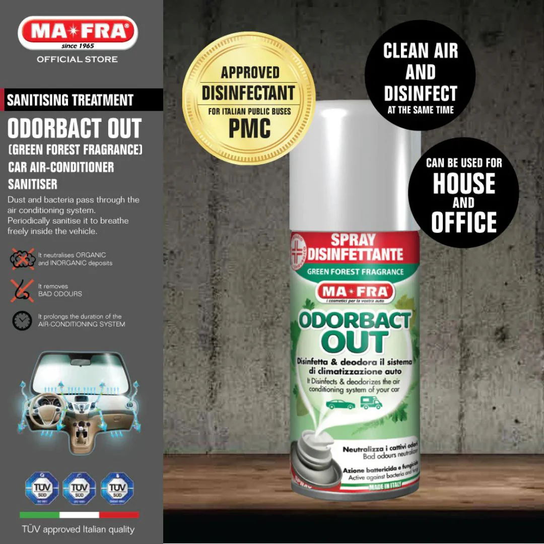 MaFra Odorbact Out Air Condition Sanitiser - Green Forest Scent - Image 2