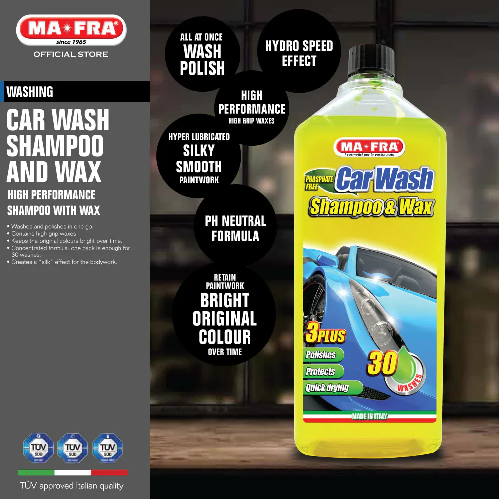 MaFra Wash & Wax Shampoo 1L - Image 2