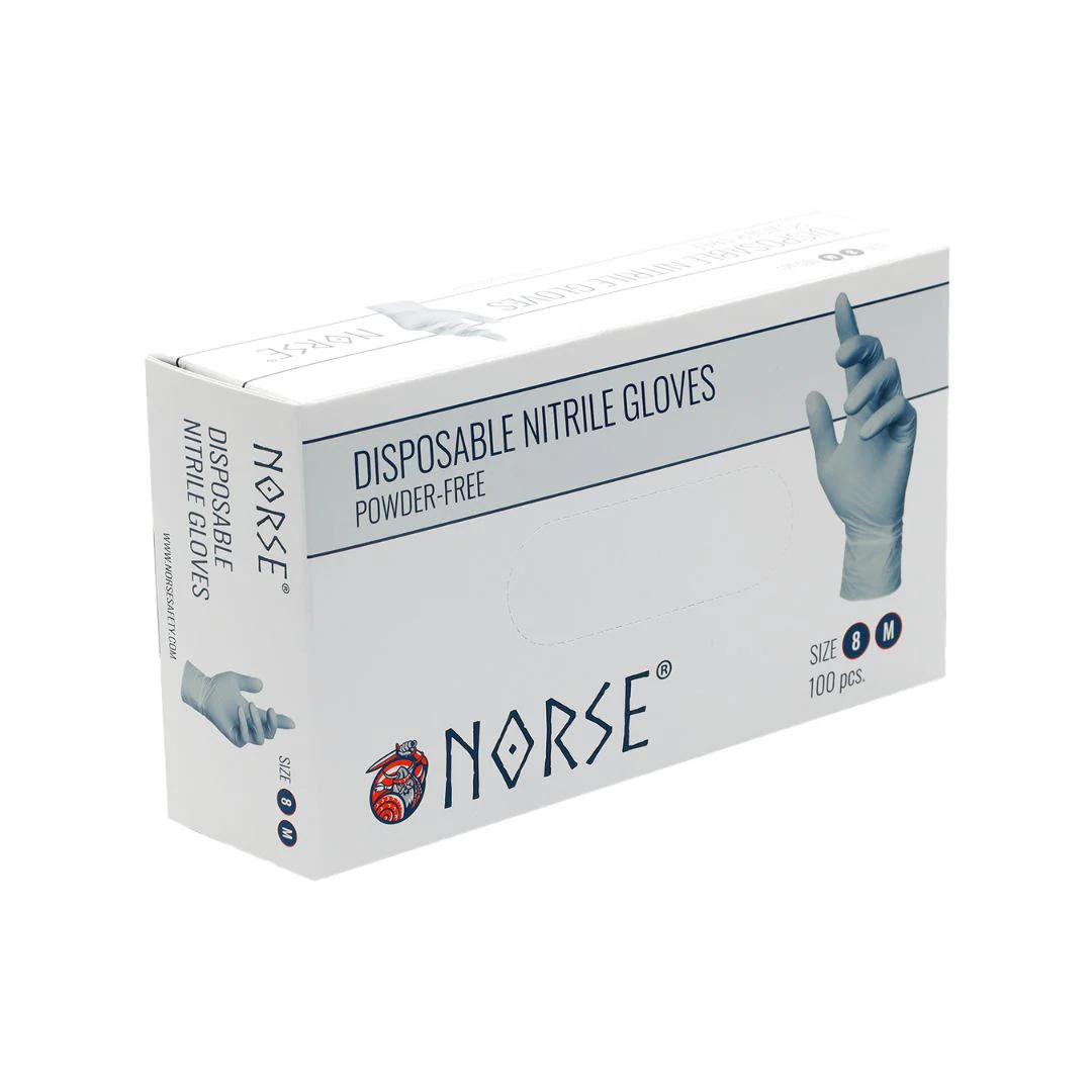 NORSE Blue Nitrile Gloves (3.5g) 100 pack - Image 6