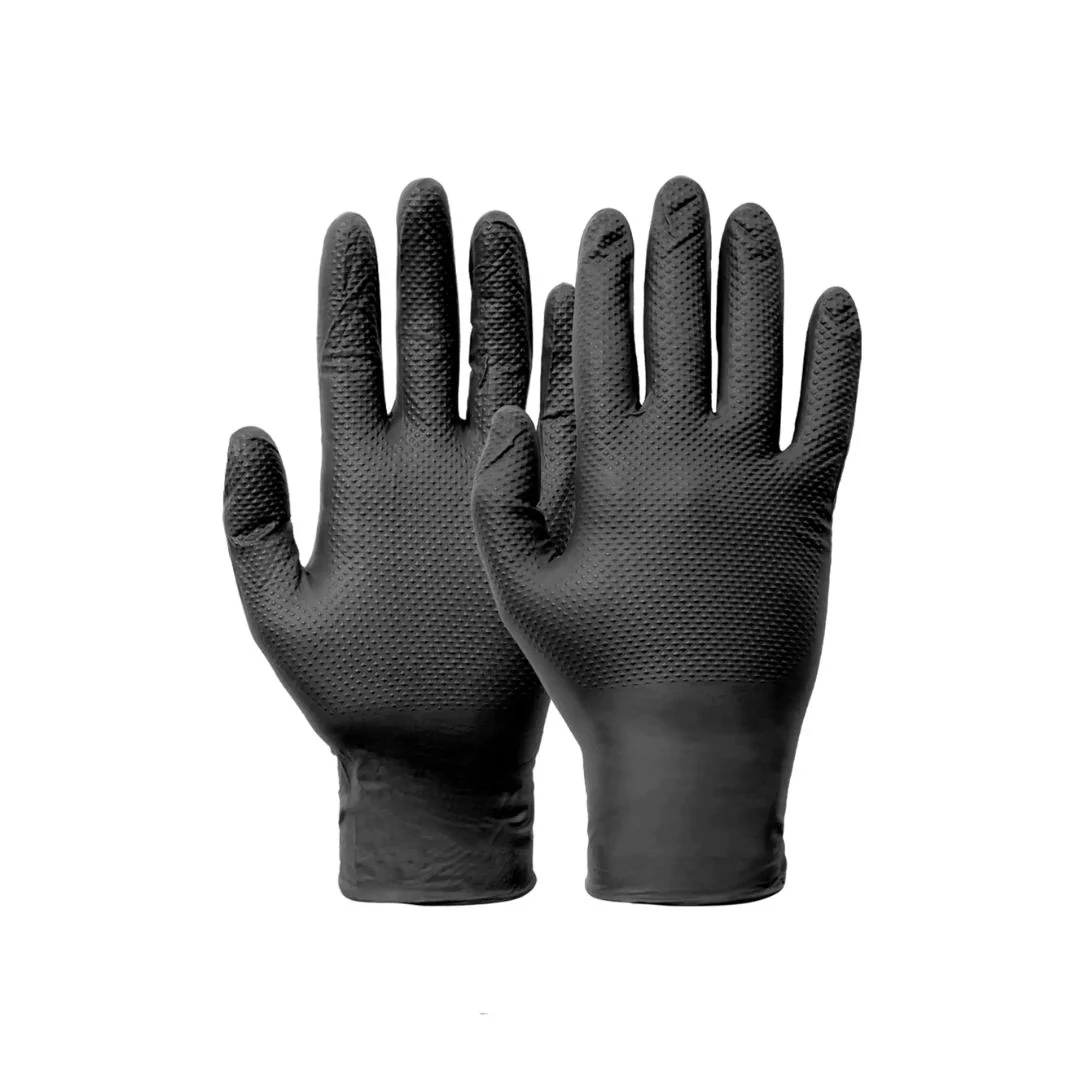 NORSE Diamond Black Nitrile Gloves (8g) 50 pack