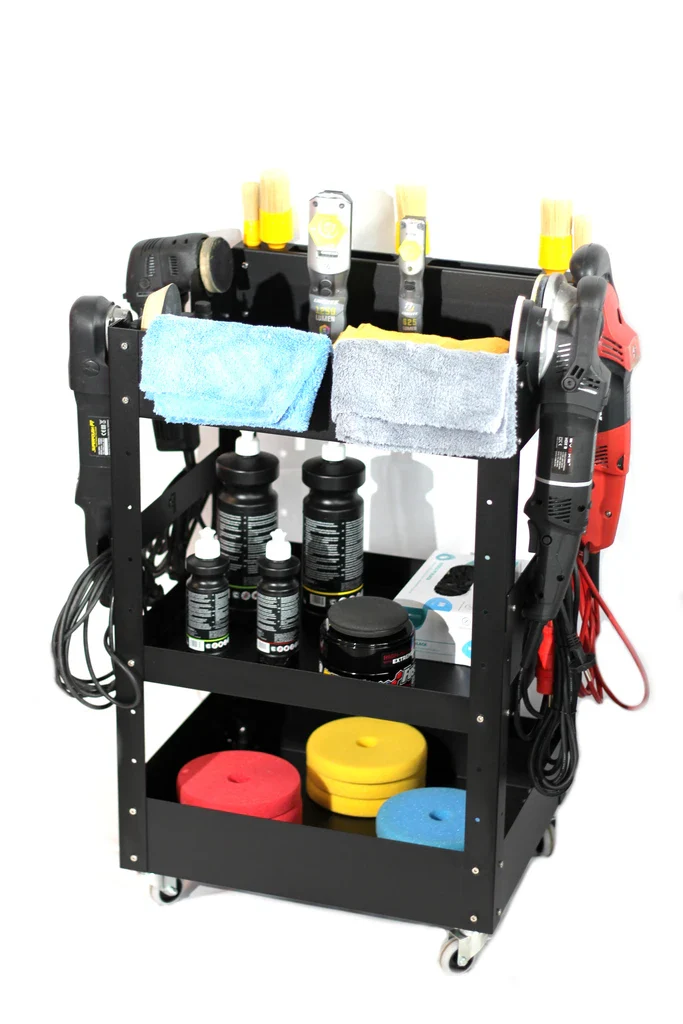 Poka Premium Detailing Trolley PRO 3 Shelves