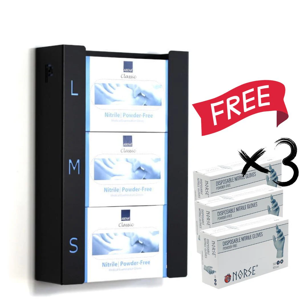 Poka Premium Triple Glove Box Holder with Norse Blue Gloves