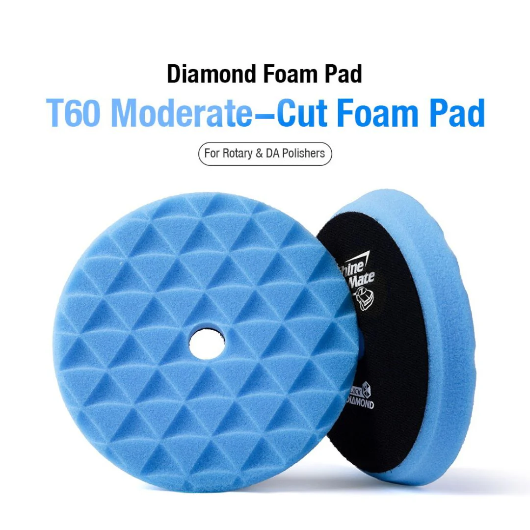 ShineMate Black Diamond Polishing Pad 3" - Moderate Cut Blue