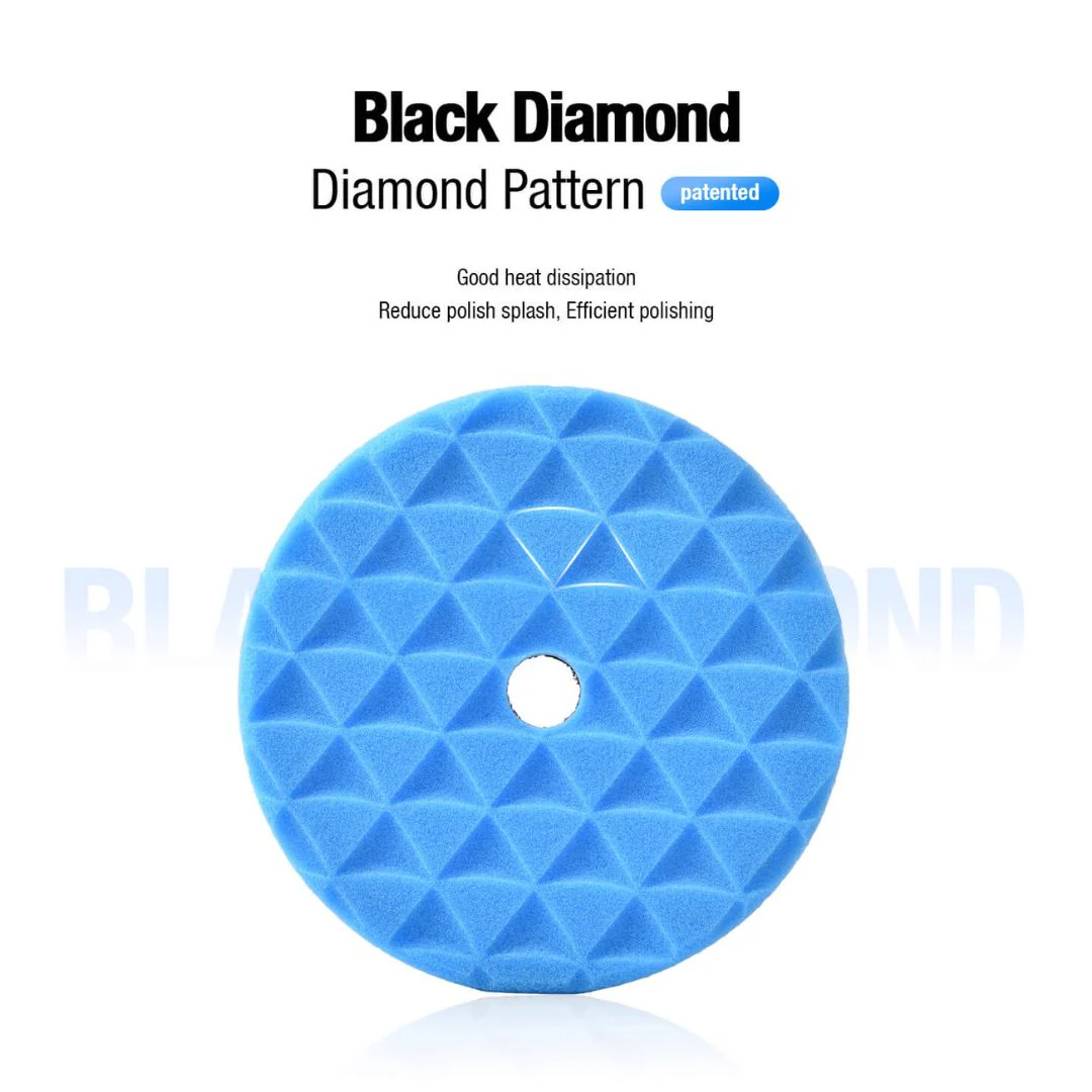 ShineMate Black Diamond Polishing Pad 3" - Moderate Cut Blue - Image 5