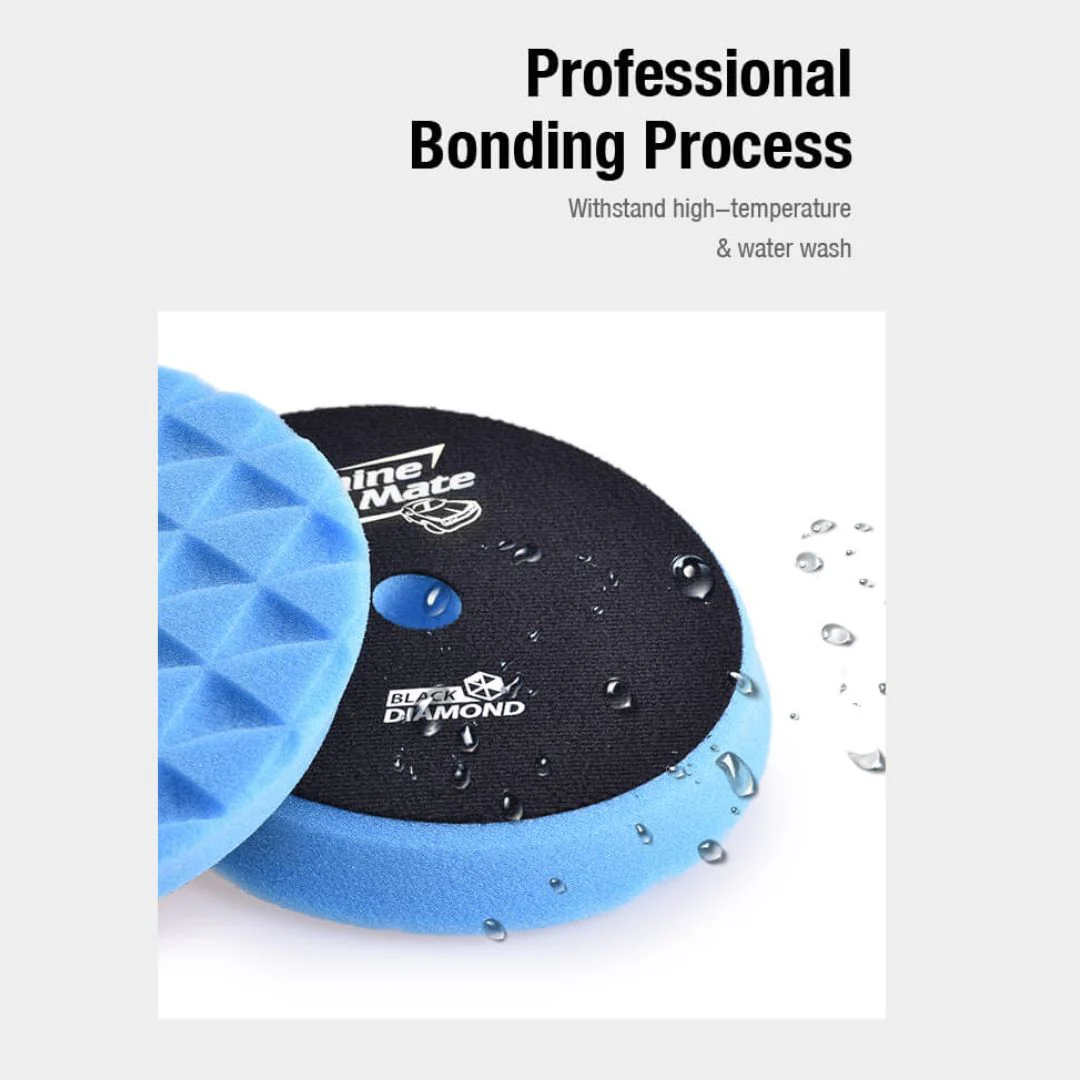 ShineMate Black Diamond Polishing Pad 3" - Moderate Cut Blue - Image 6