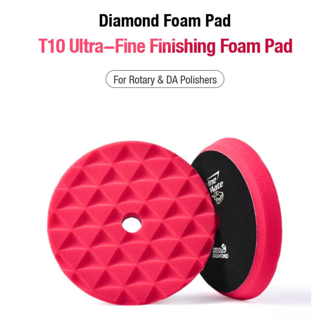 ShineMate Black Diamond Polishing Pad 3" - Finishing Red