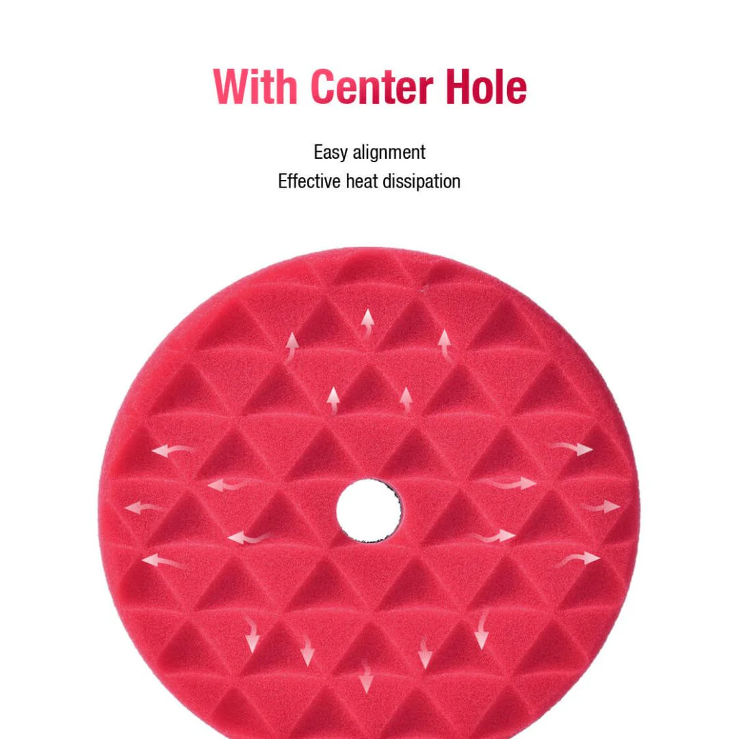 ShineMate Black Diamond Polishing Pad 3" - Finishing Red - Image 5