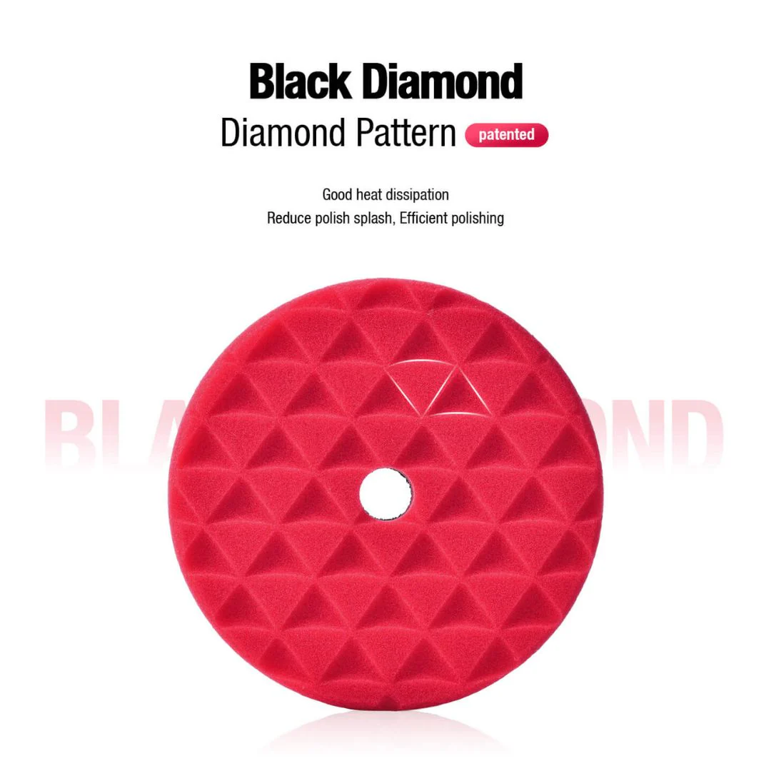 ShineMate Black Diamond Polishing Pad 3" - Finishing Red - Image 6