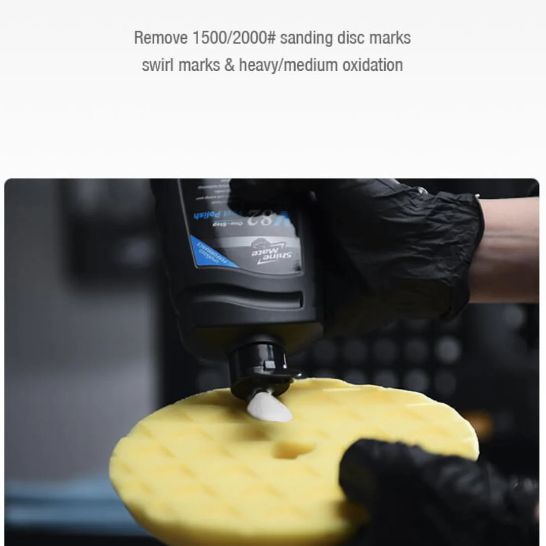 ShineMate Black Diamond Polishing Pad 3" - Heavy Cut Yellow - Image 2