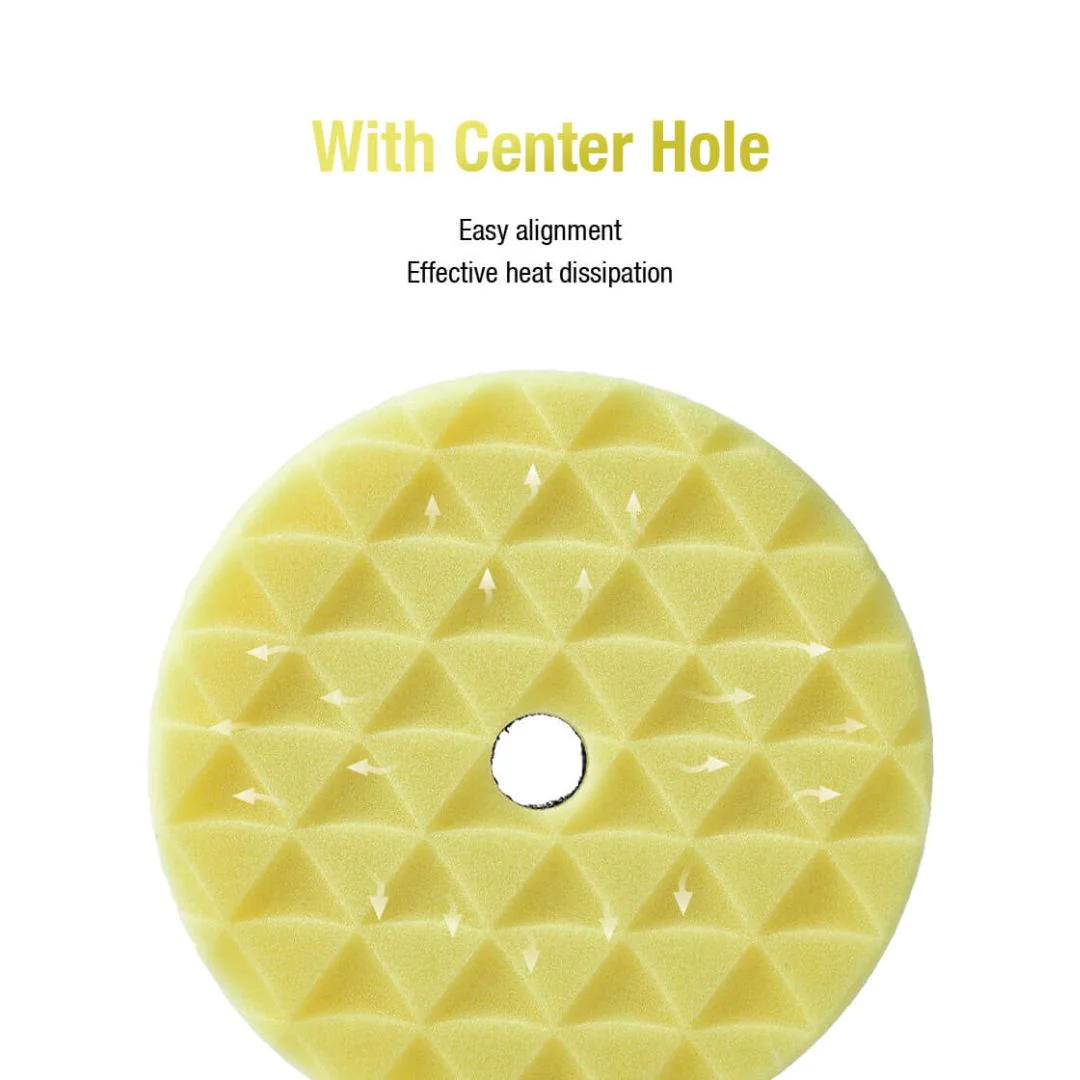 ShineMate Black Diamond Polishing Pad 3" - Heavy Cut Yellow - Image 5