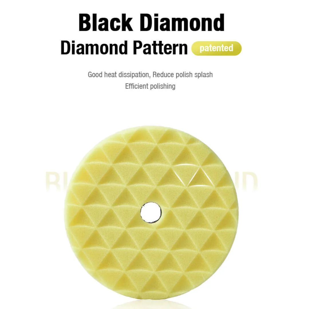 ShineMate Black Diamond Polishing Pad 3" - Heavy Cut Yellow - Image 6