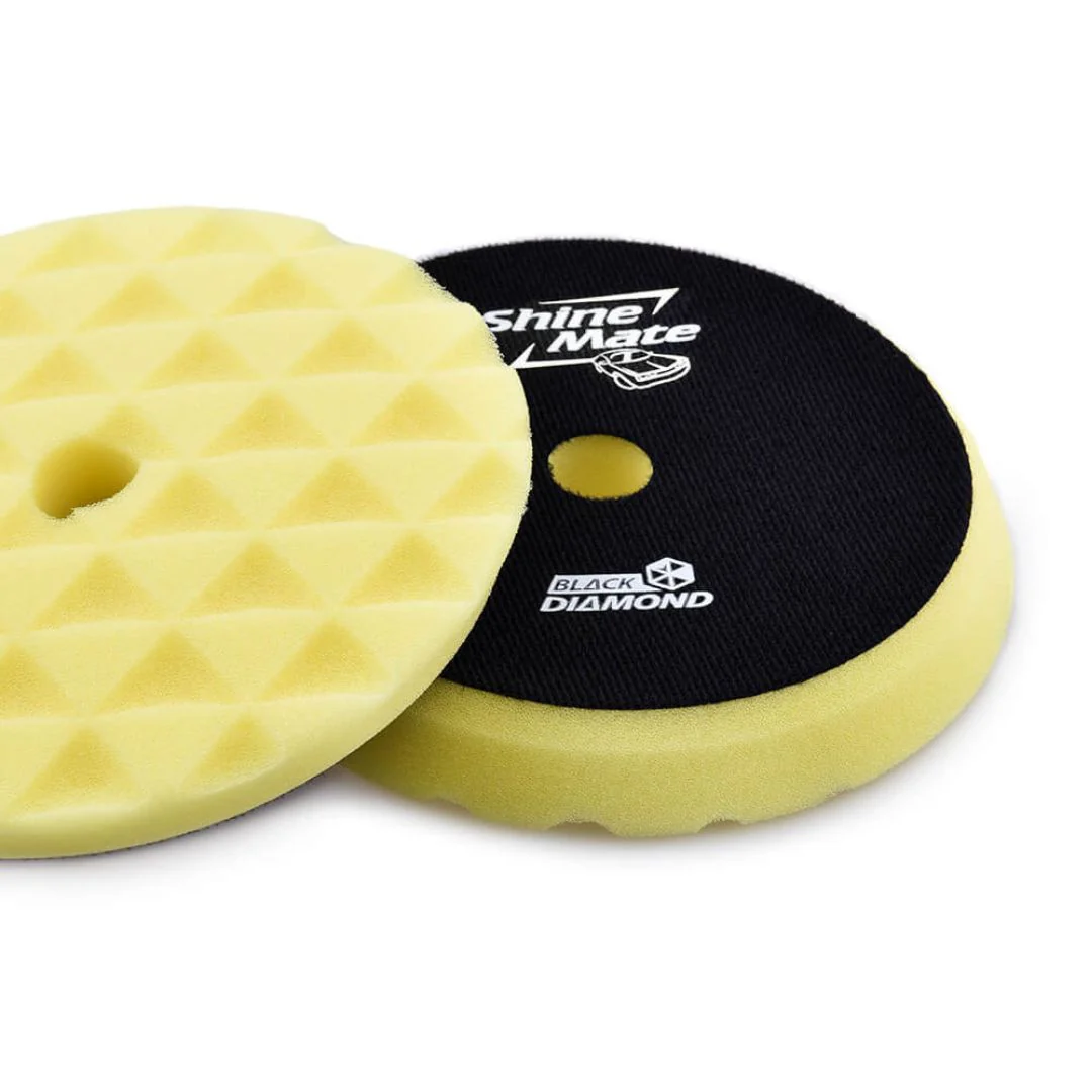 ShineMate Black Diamond Polishing Pad 3" - Heavy Cut Yellow - Image 8