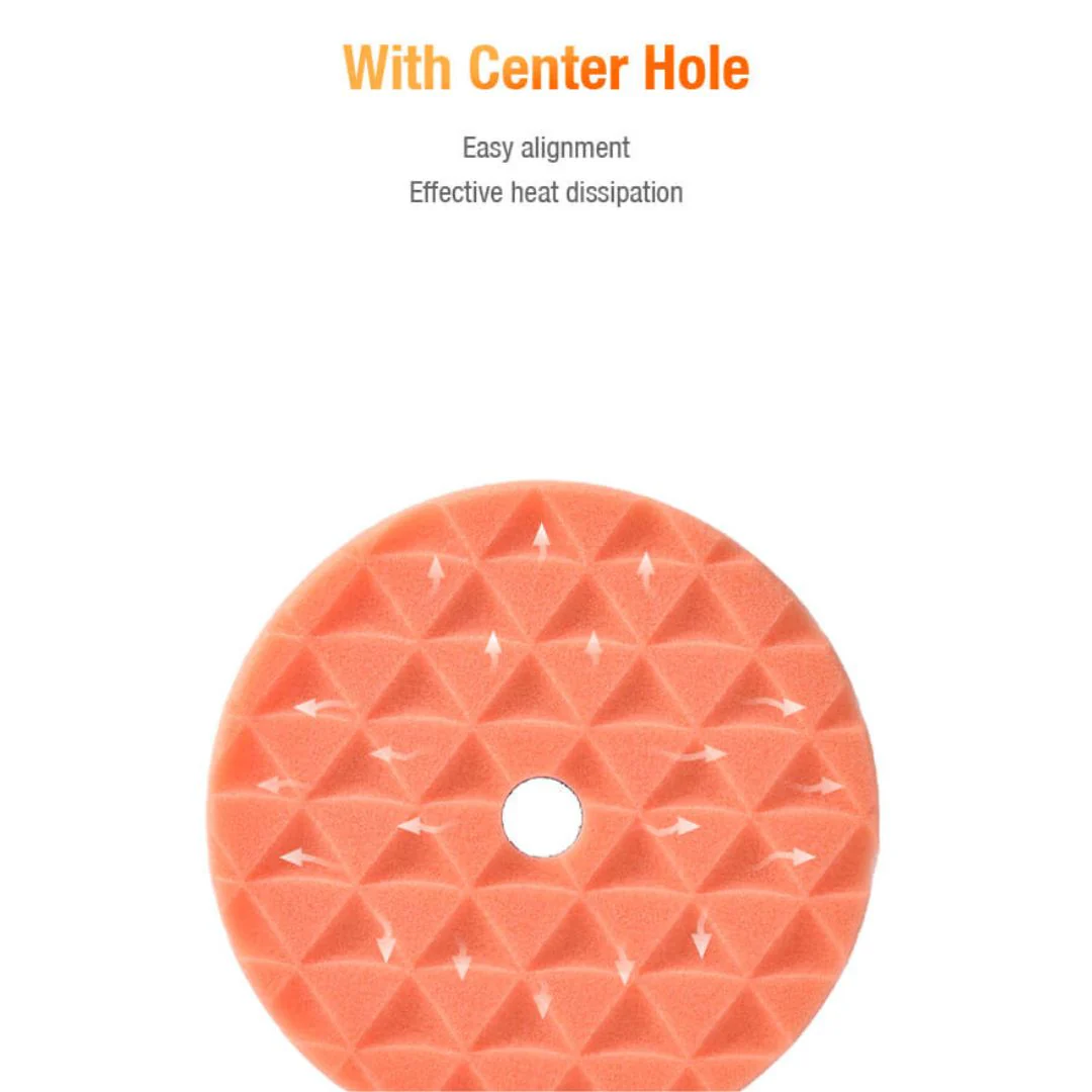ShineMate Black Diamond Polishing Pad 5" - Medium Cut Orange - Image 5