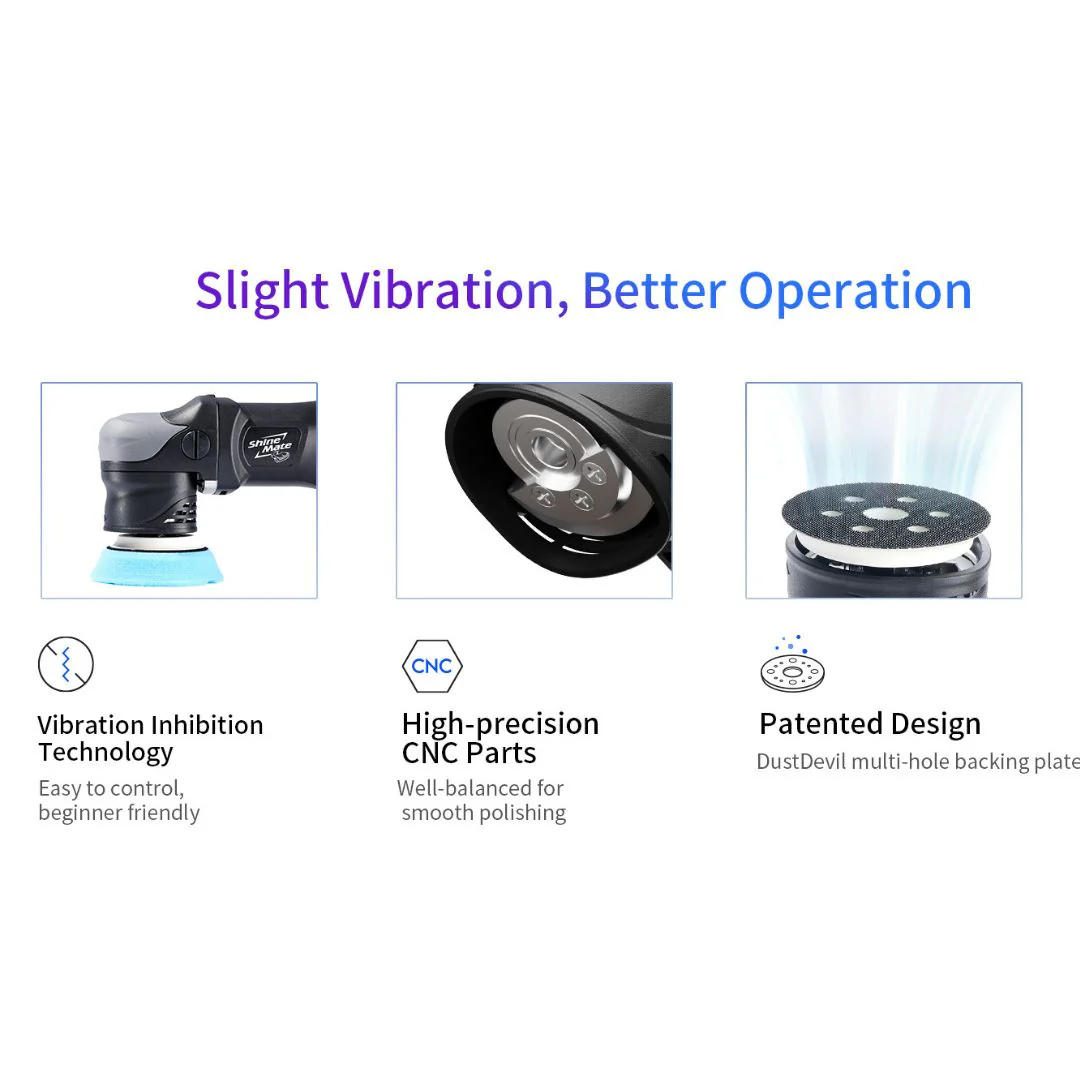 ShineMate EB351-3/12 Cordless Orbital Polisher Kit - Image 8