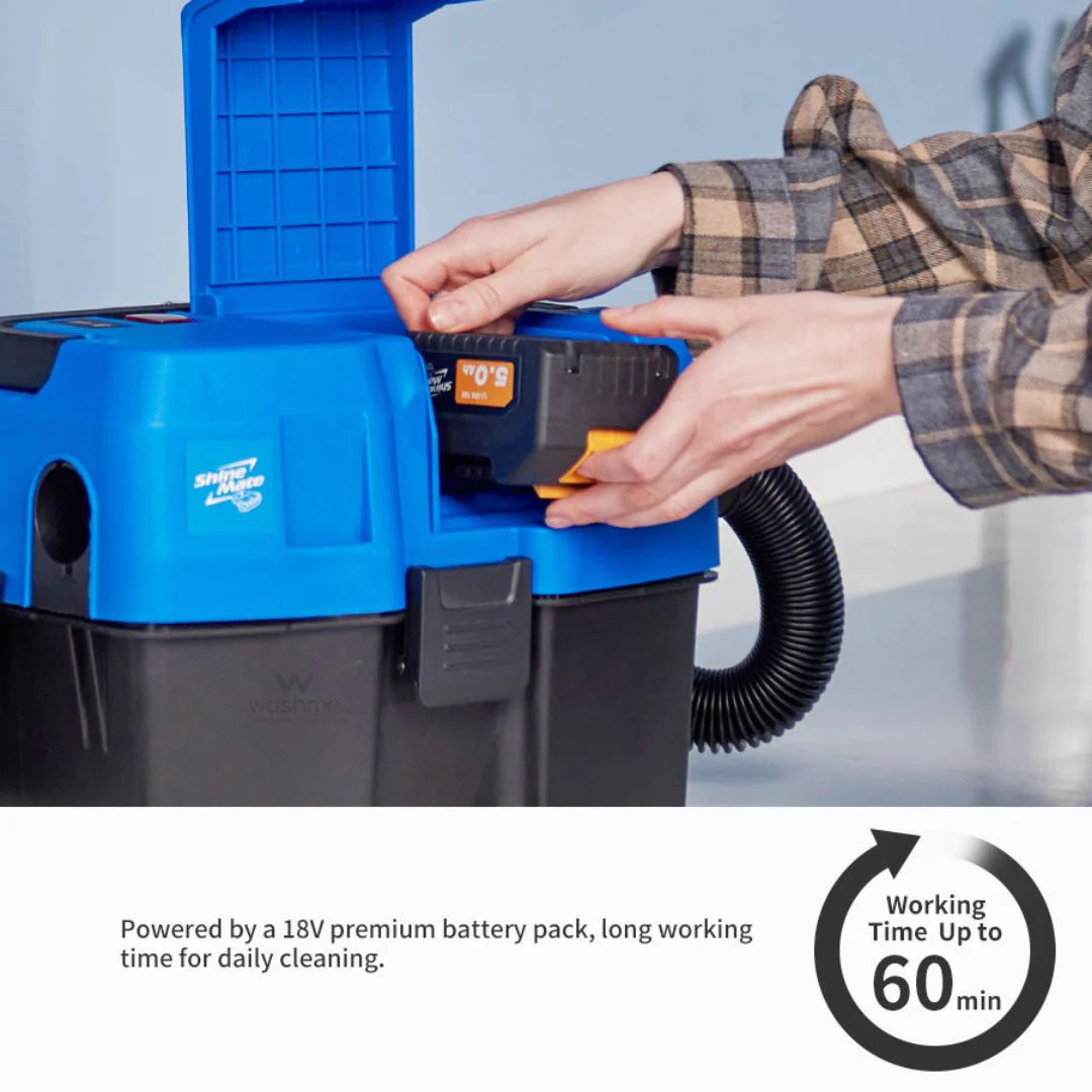ShineMate EC405 Cordless Wet and Dry Vacuum Cleaner - Image 7