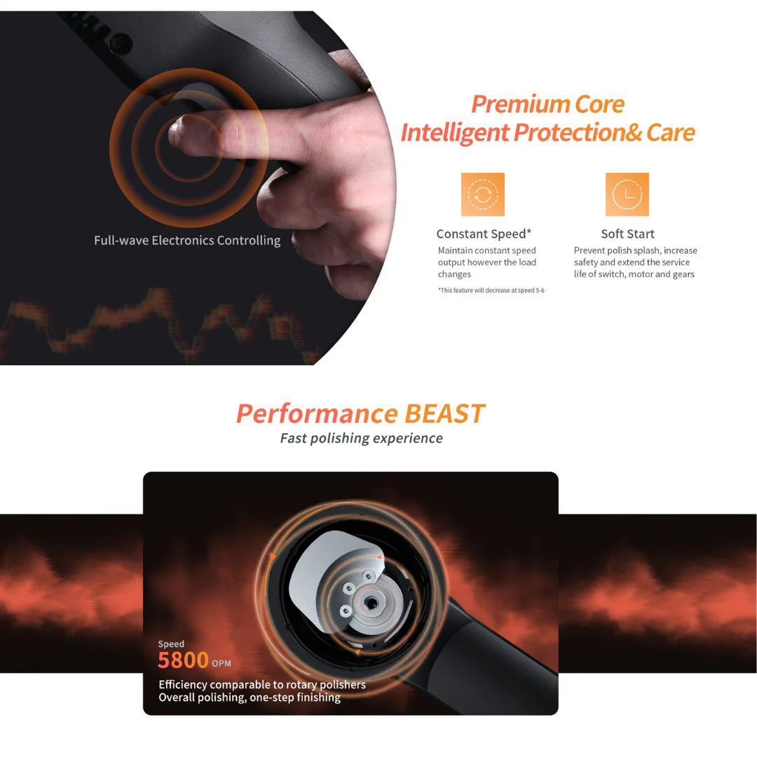 ShineMate EX620 - 21mm Dual Action Polisher 6" - Image 11