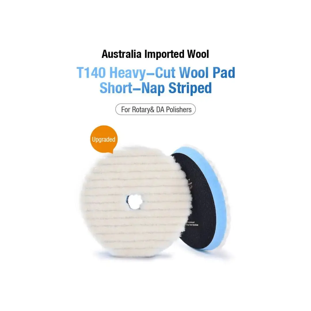 ShineMate Heavy Cut Wool Pad 6" Short-Nap Striped T140 - Image 4