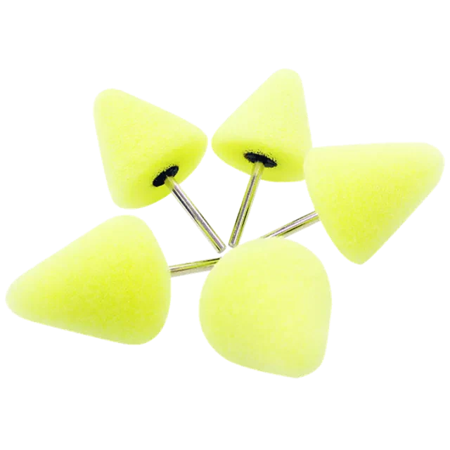 ShineMate Polishing Cones 5 Pack - Yellow Medium