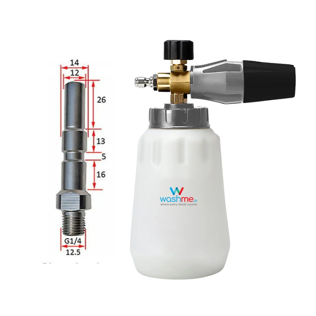 WashMe Black Snow Foam Lance Hydro 360 V2 - Nilfisk D12, Kranzle, Kew, Alto